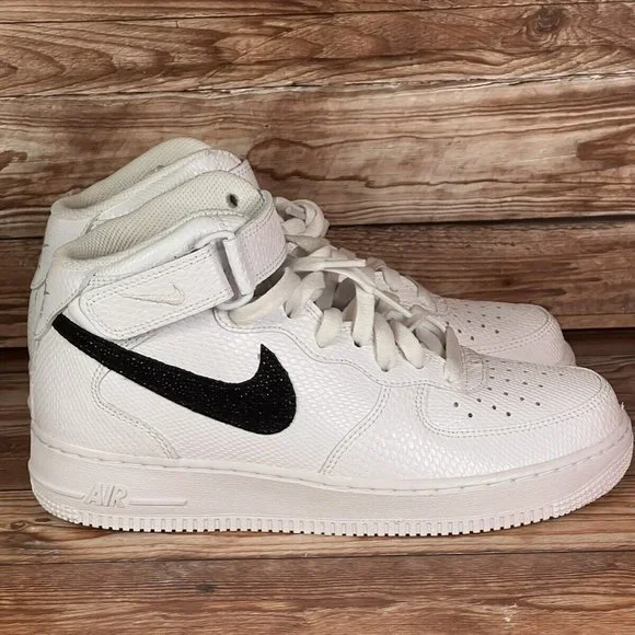 Nike Shoes Nike Wmns Air Force 7 Mid White Snakeskin Sneakers Dz5211100 Womens 9 New Poshmark
